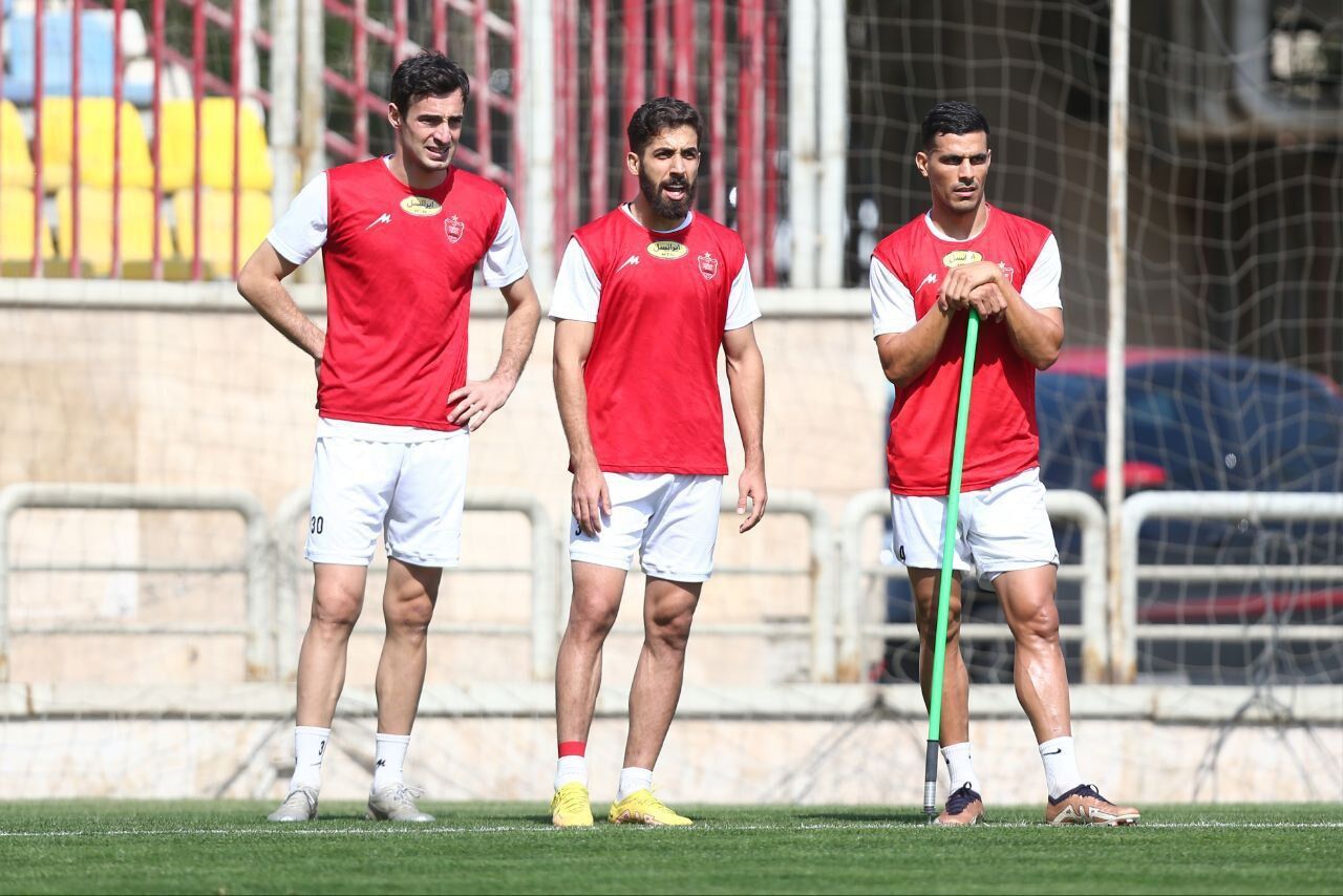 تمرین پرسپولیسی‌ها با تاکتیک یحیی