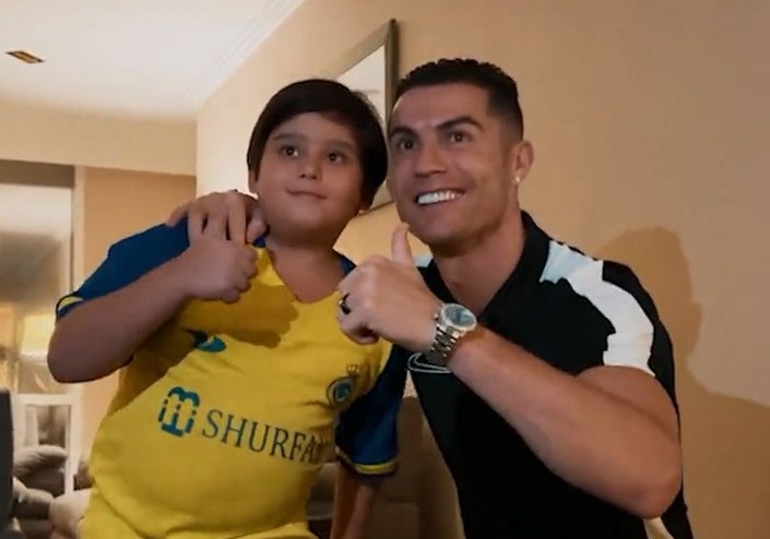 رونالدو آرزوی کودک ایرانی را برآورده کرد