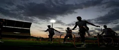 گزارش تصویری/ عکس‌های خاص از تمرین پرسپولیس در حوالی غروب!